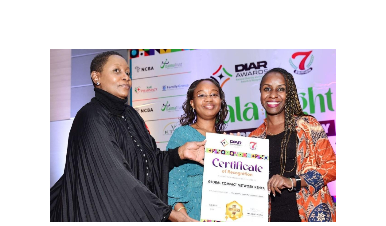 Global Compact Network Kenya Wins Prestigious Honors at DIAR Awards for Championing Gender Equality and Human Rights